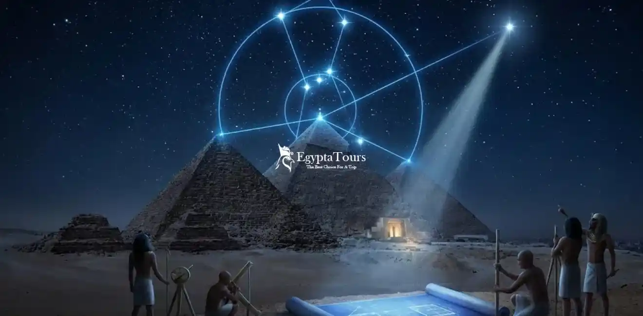 Giza Pyramids Complex 15 Astronomy-and-alignment-of-the-Giza-Pyramids-complex-with-stars-and-cardinal-directions-EgyptaTours