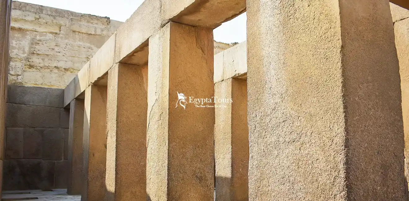 Giza Pyramids Complex 13 The-Valley-Temple-at-Giza-used-for-pharaoh-mummification-rituals-EgyptaTours