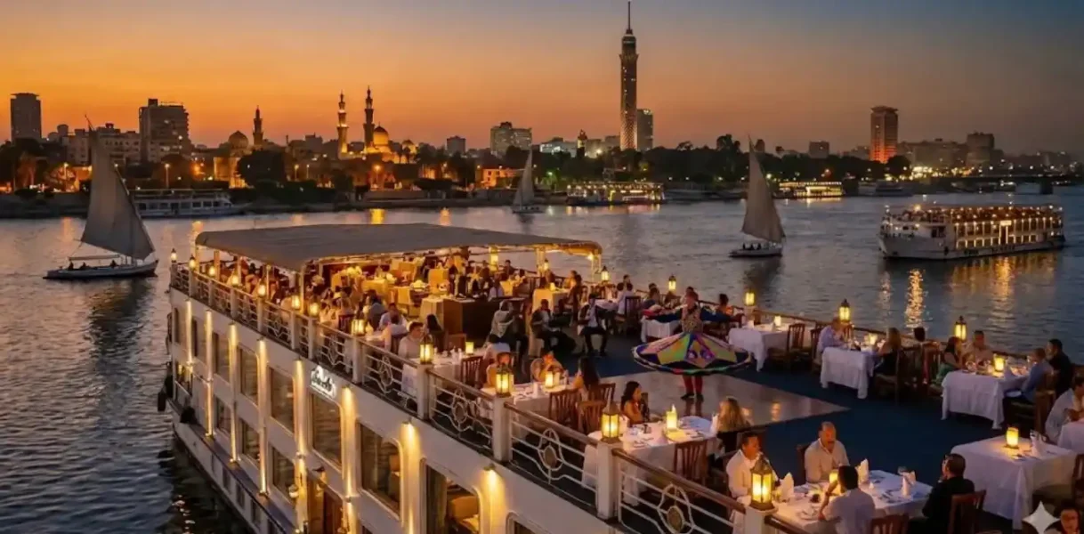Charming Nile Dinner Cruise with Belly Dancing Show