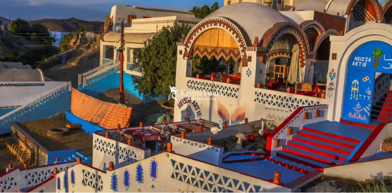 Exploring the Nubian Village in Aswan: Culture, People & Traditions 8 A-Nubian-Village -is-a-traditional-village-inhabited-by-the-Nubians-EgyptaTours