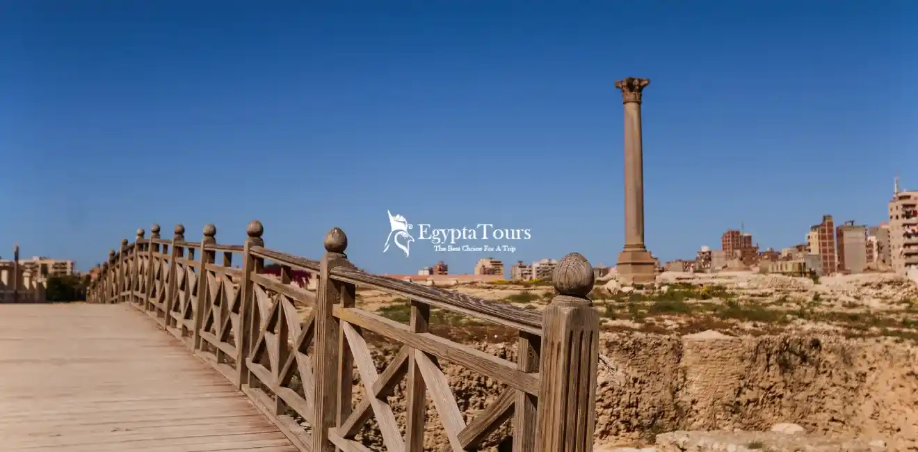 Pompey's Pillar: Discover The Beauty of Alexandria 9 Ascending-the-Pompey’s-Pillar-EgyptaTours