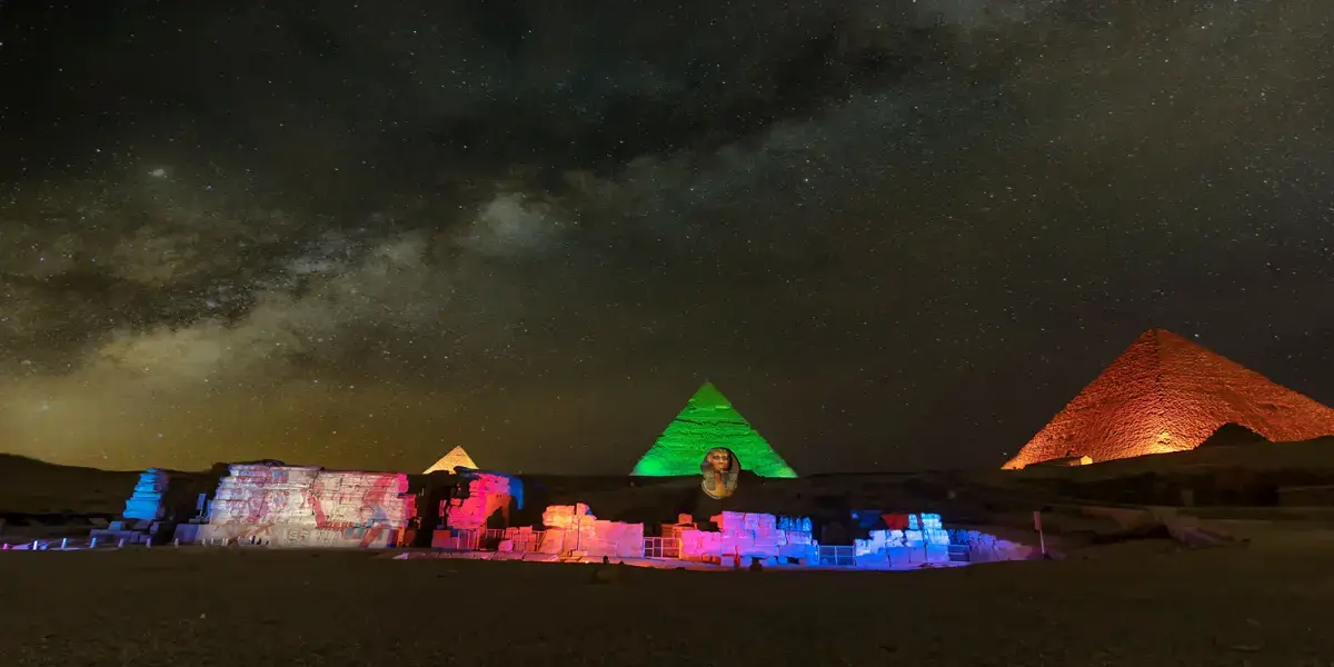 Sound-and-light-show-Giza-Pyramids-EgyptaTours