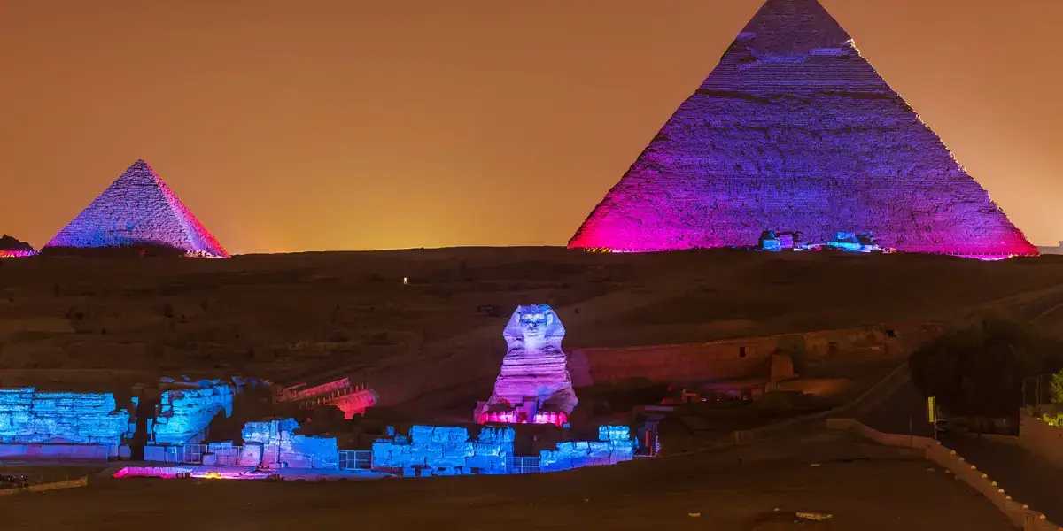 Sound-and-light-show-Giza-Pyramids-ancient-Egypt