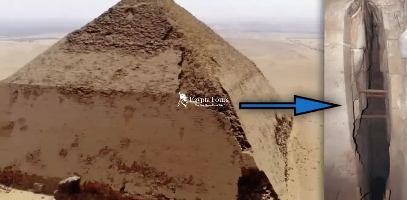 The Bent Pyramid of Dahshur: A Unique Step in Pyramid Evolution 8 Inside-the-Bent-Pyramid-EgyptaTours