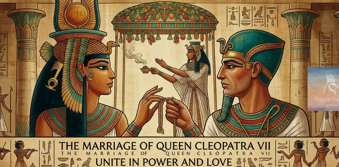 Queen Cleopatra VII: The Last Pharaoh of Ancient Egypt 8 Queen-Cleopatra-Marriage-EgyptaTours