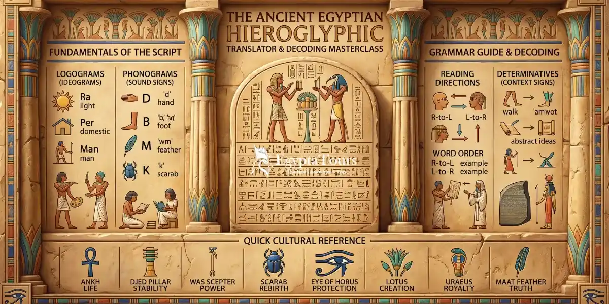 The Ultimate Egyptian Hieroglyphic Translator & Decoding Guide