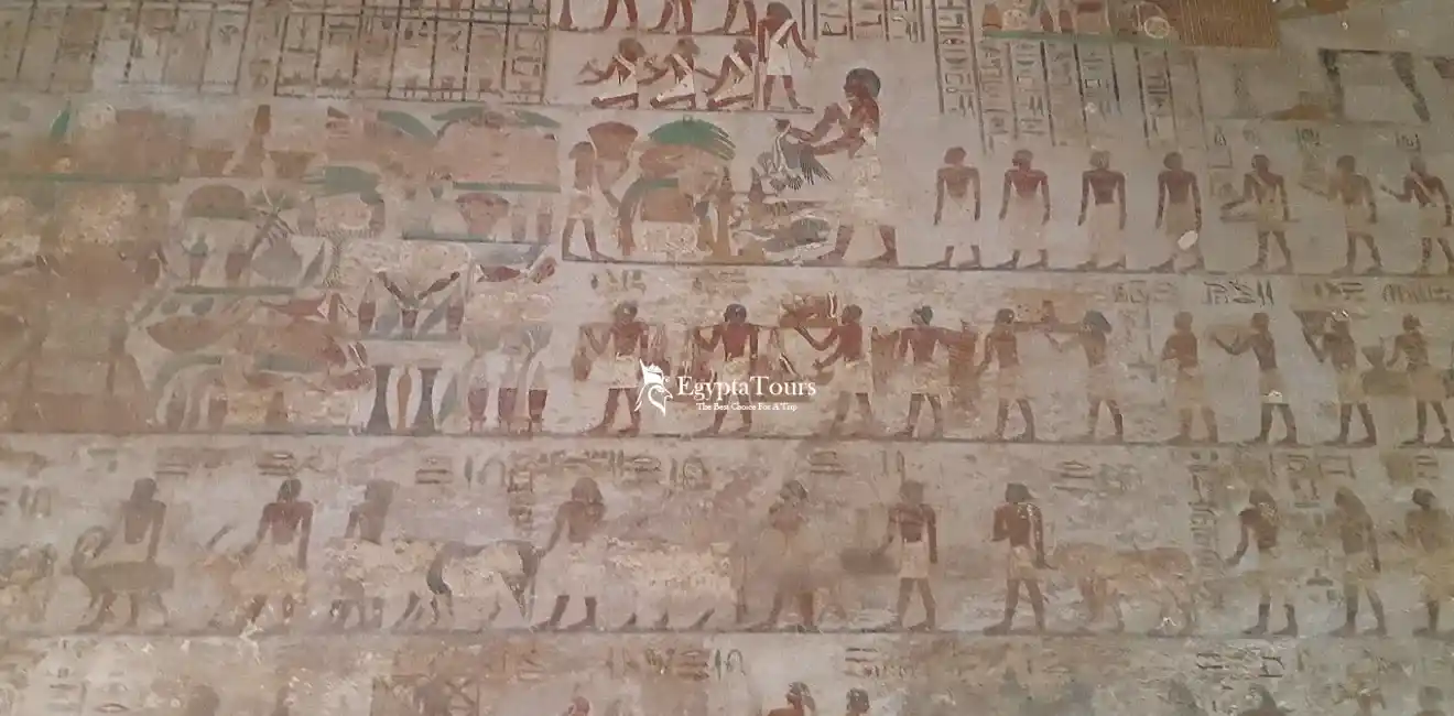 Beni Hassan Tombs Egypt – Incredible History & Secrets 11 Art-and-Symbolism-in-the-Wall-Paintings-EgyptaTours