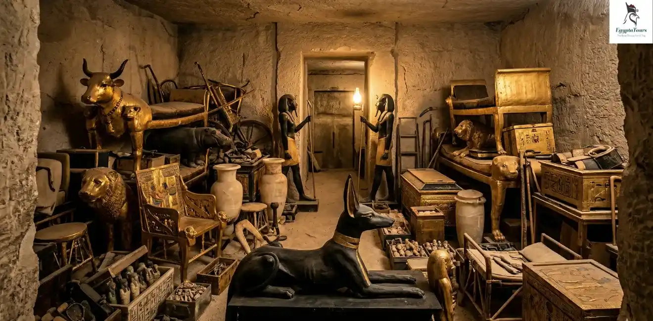 Where Is King Tutankhamun Now? Location & Facts Explained 12 The-Treasures-of-King-Tut's-Tomb-EgyptaTours