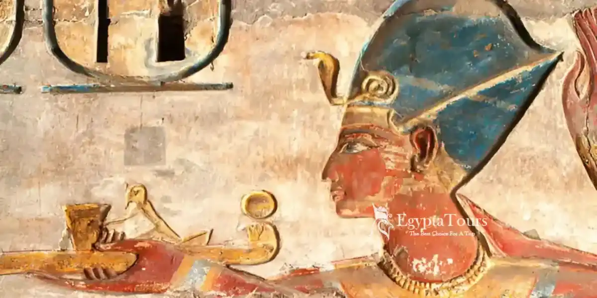 Ancient Golden and Black Crown Egyptian