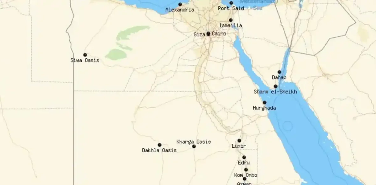 Distances Between Egyptian Cities