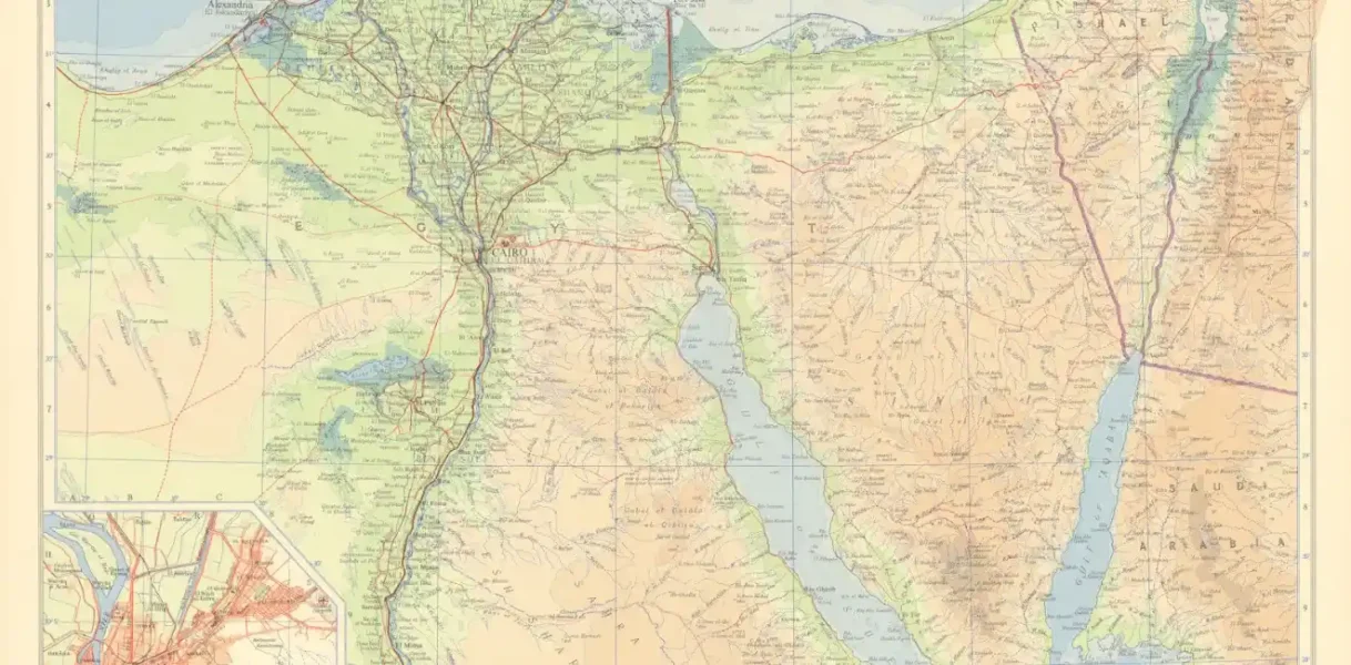 Map of Nile Delta