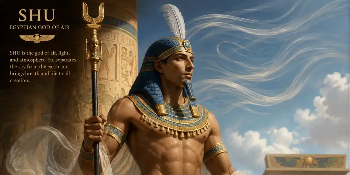 Egyptian-Shu God-EgyptaTours-Featured