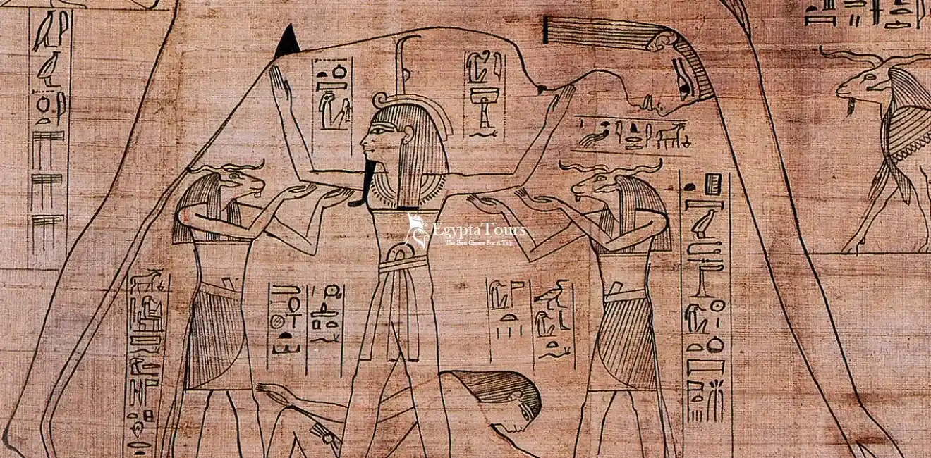 Shu: The Ancient Egyptian God of Air and Wind 3 The-Relationships-between-Shu -God-and-others-EgyptaTours